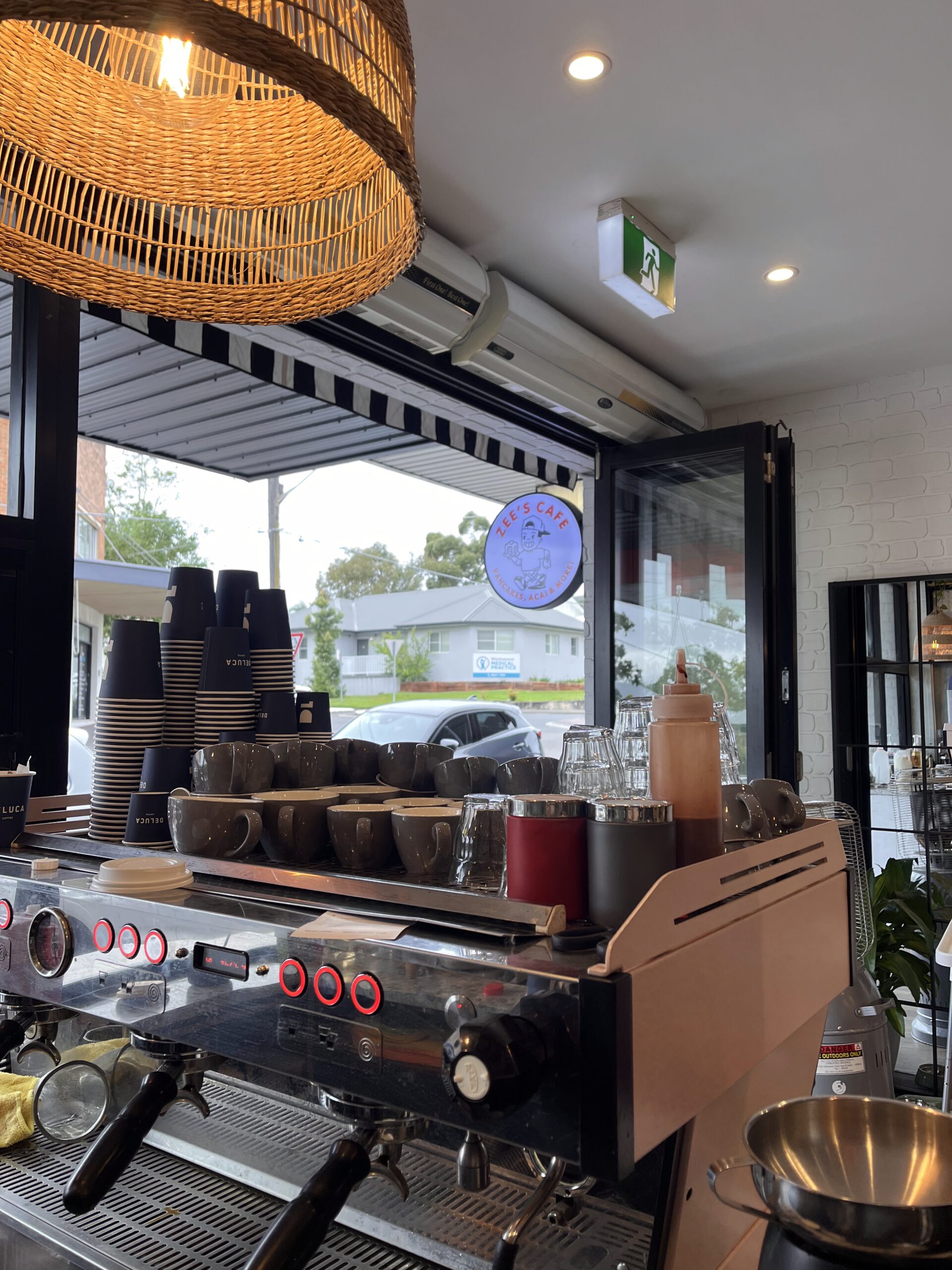 The dining room at Zee's Cafe